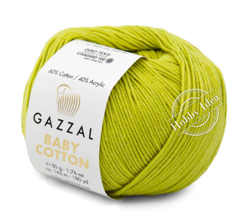 Gazzal Baby Cotton 3457 Фисташковый