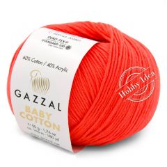 Gazzal Baby Cotton 3459 Неоновый алый