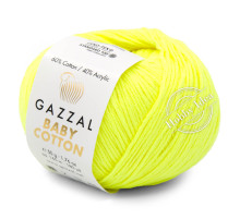 Gazzal Baby Cotton 3462 Неоновый жёлтый