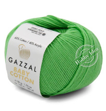 Gazzal Baby Cotton 3466 Ярко-зелёный