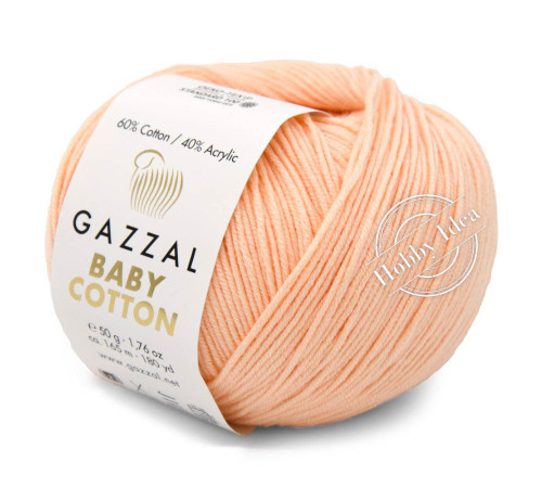 Gazzal Baby Cotton 3469 Персиковый крем