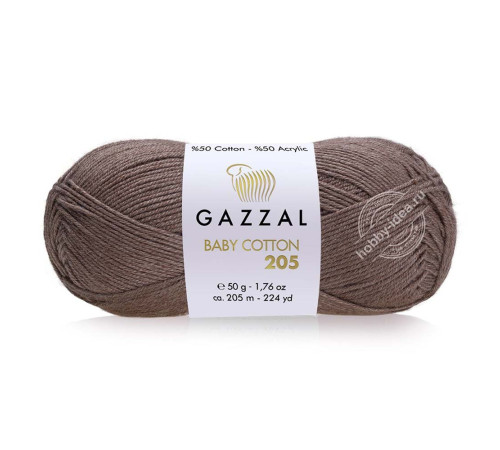 Gazzal Baby Cotton 205 501 Коричневый