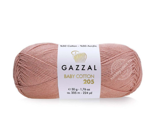 Gazzal Baby Cotton 205 502 Розовое дерево