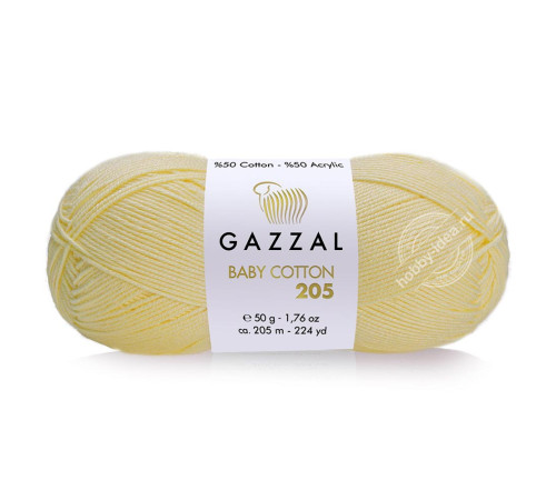 Gazzal Baby Cotton 205 504 Бледно-жёлтый