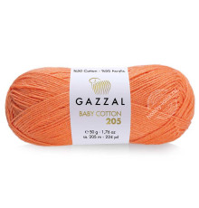 Gazzal Baby Cotton 205 505 Морковный
