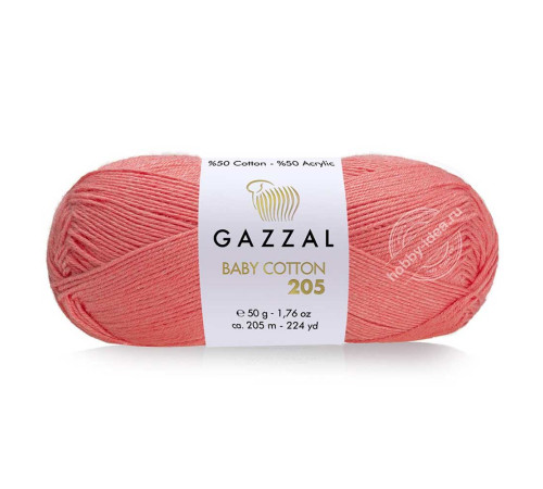 Gazzal Baby Cotton 205 506 Бледно-коралловый