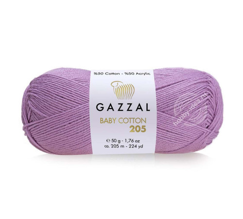 Gazzal Baby Cotton 205 510 Сиреневый