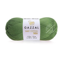 Gazzal Baby Cotton 205 516 Натуральный зелёный