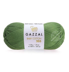Gazzal Baby Cotton 205 516 Натуральный зелёный
