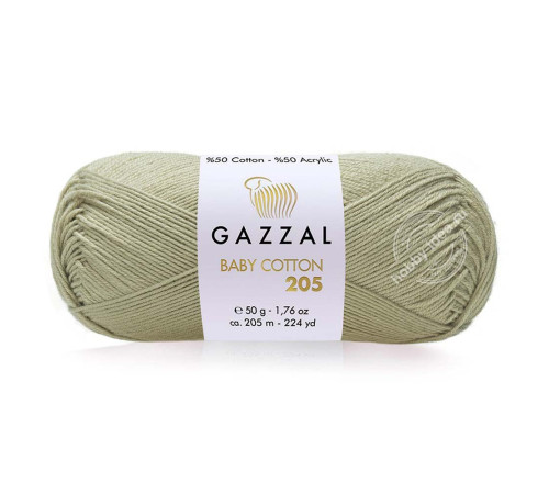 Gazzal Baby Cotton 205 518 Бежево-зелёный