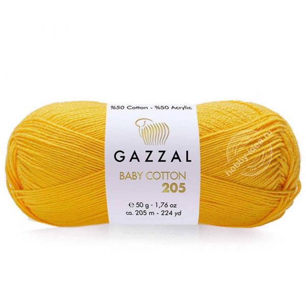 Gazzal Baby Cotton 205 527 Жёлтый из категории Gazzal Baby Cotton 205