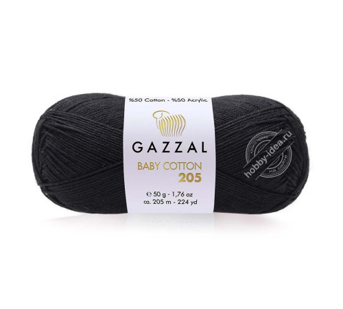 Gazzal Baby Cotton 205 533 Чёрный