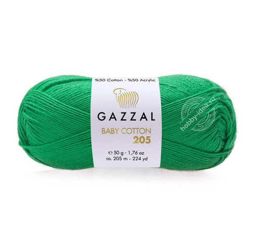 Gazzal Baby Cotton 205 537 Зелёный
