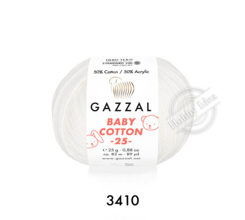 Gazzal Baby Cotton 25 3410 Молочный