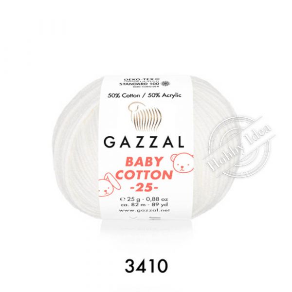 Gazzal Baby Cotton 25 3410 Молочный из категории Gazzal Baby Cotton 25