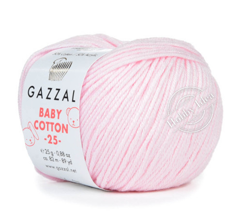Gazzal Baby Cotton 25 3411 Нежно-розовый