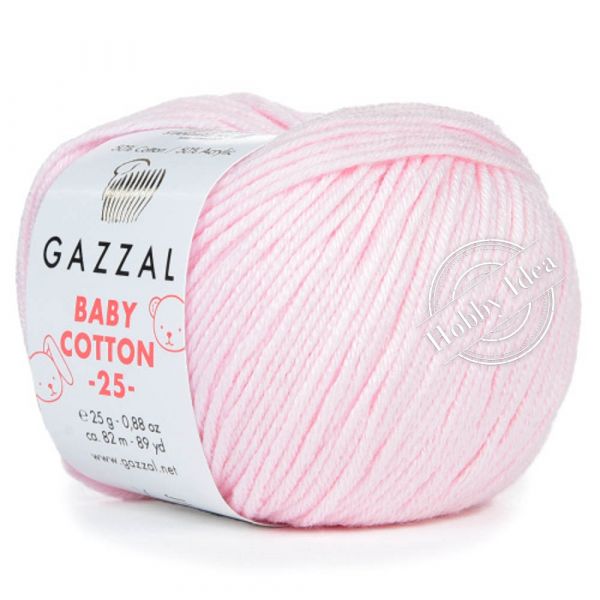Gazzal Baby Cotton 25 3411 Нежно-розовый из категории Gazzal Baby Cotton 25