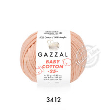 Gazzal Baby Cotton 25 3412 Персик