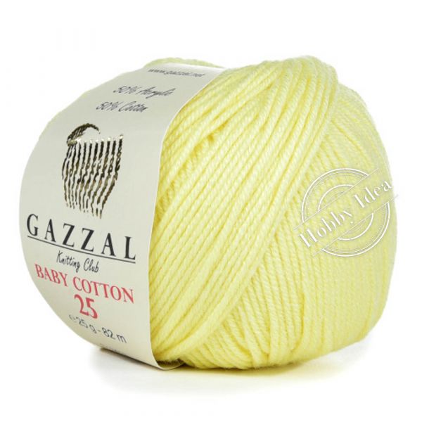 Gazzal Baby Cotton 25 3413 Светло-желтый из категории Gazzal Baby Cotton 25