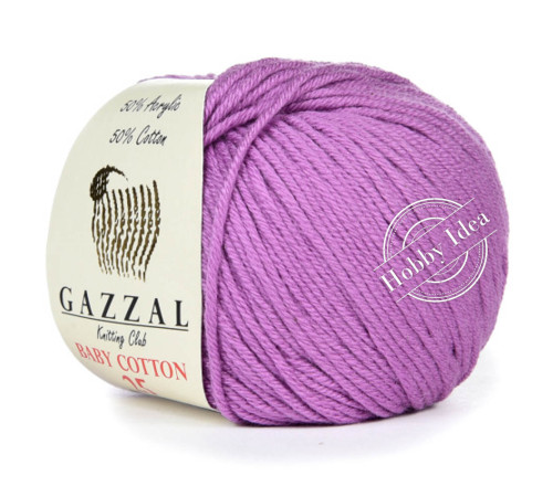 Gazzal Baby Cotton 25 3414 Фиалковый