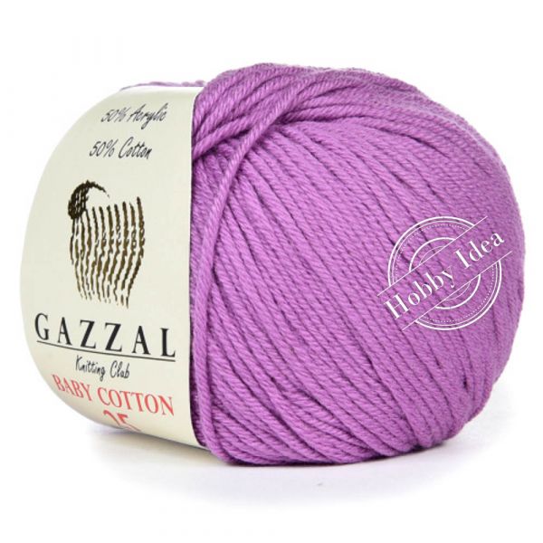 Gazzal Baby Cotton 25 3414 Фиалковый из категории Gazzal Baby Cotton 25