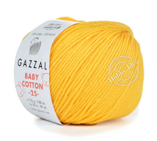 Gazzal Baby Cotton 25 3417 Желтый