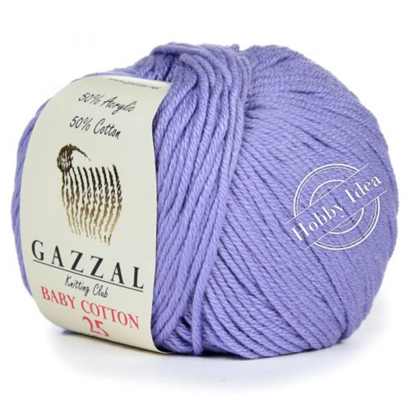 Gazzal Baby Cotton 25 3420 Сиреневый из категории Gazzal Baby Cotton 25