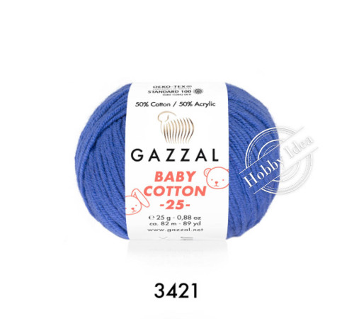 Gazzal Baby Cotton 25 3421 Электрик