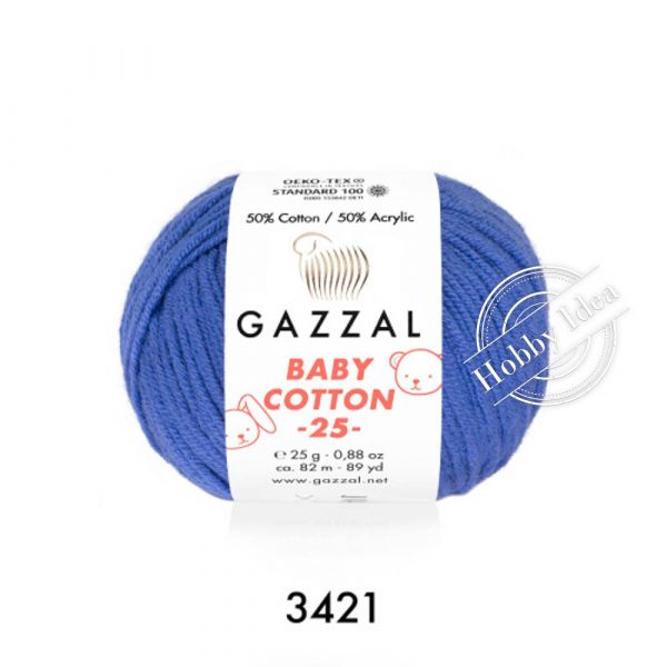 Gazzal Baby Cotton 25 3421 Электрик из категории Gazzal Baby Cotton 25