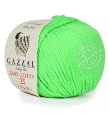 Gazzal Baby Cotton 25 3427 Неоновый зеленый
