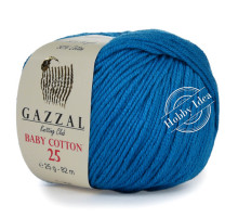 Gazzal Baby Cotton 25 3428 Ярко-голубой