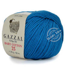 Gazzal Baby Cotton 25 3428 Ярко-голубой