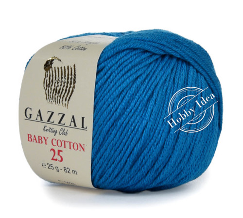 Gazzal Baby Cotton 25 3428 Ярко-голубой