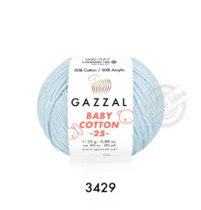 Gazzal Baby Cotton 25 3429 Нежно-голубой