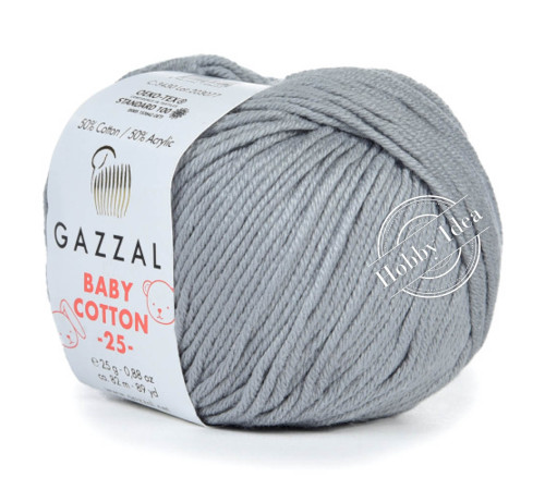 Gazzal Baby Cotton 25 3430 Серый