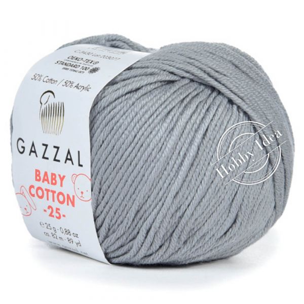 Gazzal Baby Cotton 25 3430 Серый из категории Gazzal Baby Cotton 25