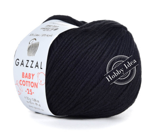 Gazzal Baby Cotton 25 3433 Чёрный