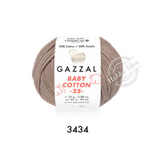 Gazzal Baby Cotton 25 3434 Мокко