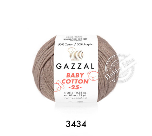 Gazzal Baby Cotton 25 3434 Мокко