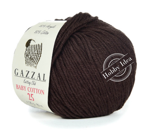 Gazzal Baby Cotton 25 3436 Шоколад
