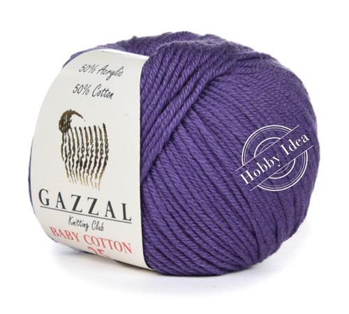 Gazzal Baby Cotton 25 3440 Темно-фиолетовый