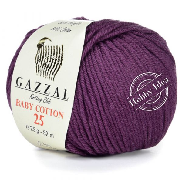 Gazzal Baby Cotton 25 3441 Сливовый из категории Gazzal Baby Cotton 25