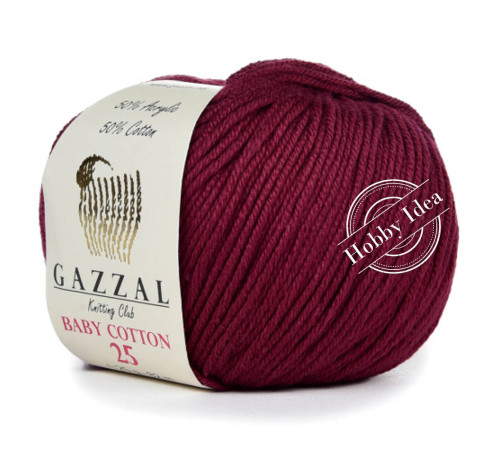 Gazzal Baby Cotton 25 3442 Винный