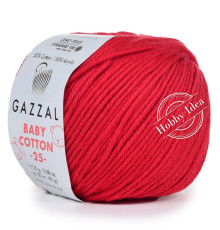 Gazzal Baby Cotton 25 3443 Красный мак