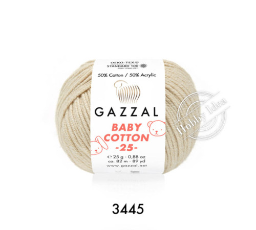 Gazzal Baby Cotton 25 3445 Кремовый