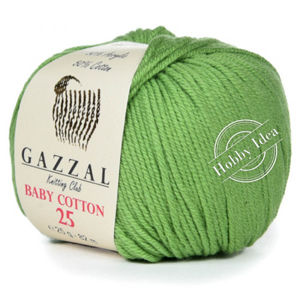 Gazzal Baby Cotton 25 3448 Весенний зеленый из категории Gazzal Baby Cotton 25