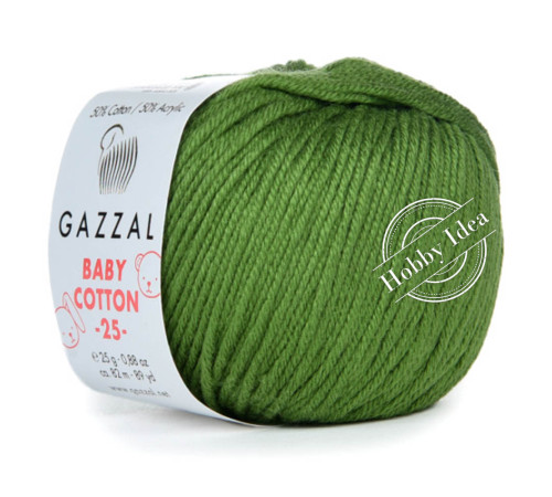 Gazzal Baby Cotton 25 3449 Травяной