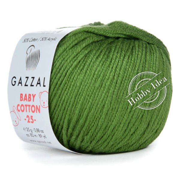 Gazzal Baby Cotton 25 3449 Травяной из категории Gazzal Baby Cotton 25
