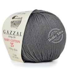 Gazzal Baby Cotton 25 3450 Тёмно-серый