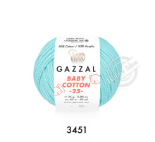 Gazzal Baby Cotton 25 3451 Нежная бирюза
